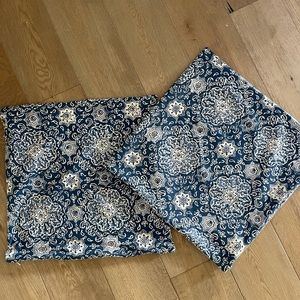 (2) Pottery Barn cotton pillow covers